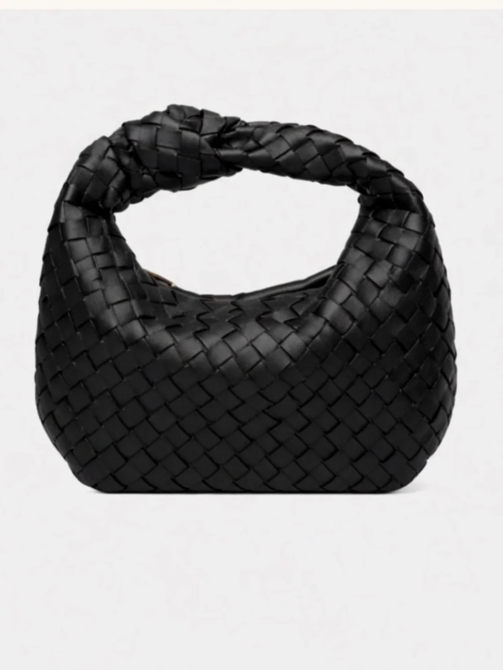 Urban Expressions Black Woven Tracy Knot-Handle Hobo NWT‎
